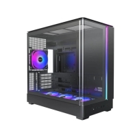 Купить Корпус Montech KING 15 PRO (B) Micro-ATX/Mini-ITX 2xUSB3.0 1xType-C 1xAudio Черный в Алматы