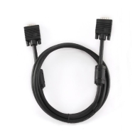 купить Кабель VGA Premium Cablexpert CC-PPVGA-6B, 15M/15M, 1.8м, черный, двойной экран, феррит.кольца в Алматы фото 2