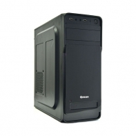 купить MiniTower, 2,5* x 3,  3,5* x 2 or 1 x 2,5* + 2 x 3,5*; Expansion Slots x 4; USB 2.0 x 2; 308 x 355 x 80 mm, Steel 0,4 mm; Micro-ATX, Mini-ITX; Black; PC 400W (20+4pin, 4pin, 2 x SATA, 2 x IDE), FAN: back 80 mm, side cover 120 mm. в Алматы фото 1