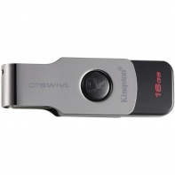 купить USB-накопитель, Kingston, DTSWIVL 16GB, USB 3.1, 5 Мб/сек, Чёрный в Алматы фото 2