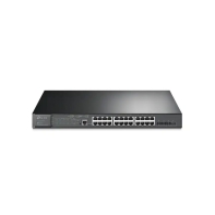 Купить Коммутатор PoE+ управляемый GbE 24-портовый Tp-Link SG3428XMP <JetStream™ 24 порта GbE 802.3af/at (max 30W на порт), 4 слота SFP+ 10 Гбит/с, коммутационная матрица 128Gbps, консольный порт управления, бюджет мощности PoE 384W, интеграция с Omada SDN> Алматы