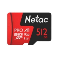 купить Карта памяти MicroSD, Netac P500 Extreme Pro 512GB 100MB/s Class 10, + SD Adapter в Алматы фото 1
