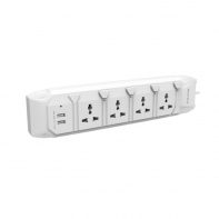 купить Сетевой фильтр, HuntKey, SZL407 3M, 4 универсальные розетки / 2 USB 2.4A, 3 м, Независимые выключатели, Защита от перегрузок, Автоматическое отключение при нагрузке больше 10A, Белый в Алматы фото 2