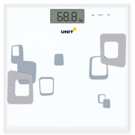 купить Весы напольные электронные UNIT UBS-2220, стекло, Диагностические, 180кг. 100гр. (Цвет: Белый) в Алматы фото 2