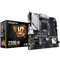 купить Материнская плата GIGABYTE Z390 M  LGA1151 Z390 2xPCI-E DVI+HDMI+DP GbLAN SATA RAID MicroATX 4DDR4 в Алматы фото 1