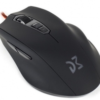 купить Мышь Dream Machines DM2 Comfy S BLACK <Оптический сенсор PMW3360, Плетеный шнур 1.8 m USB 12000 dpi> в Алматы фото 1