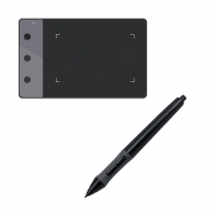 купить Графический планшет, Huion, H420, Разрешение 4000 lpi, Чувствительность к нажатию 2048, Интерфейс USB, Рабочая область 106*64,6 мм. (4,17*х2,23*), Чёрный в Алматы фото 2