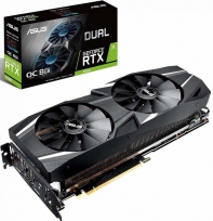 купить Видеокарта ASUS DUAL RTX 2080, DUAL-RTX2080-8G, Dual fan, 8Gb/256bit GDDR6, HDMI, 3xDP, BOX в Алматы фото 1