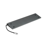 купить Конвертер Cablexpert USB Type-C 9-in-1 multi-port adapter (USB hub 3.0,HDMI,VGA,PD   card reader   LAN   3.5 mm audio), space grey (A-CM-COMBO9-01) в Алматы фото 2
