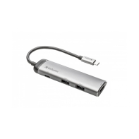 купить Разветвитель Verbatim HUB Usb-C 3.1 серый&nbsp;49141 в Алматы фото 1