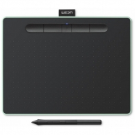 Купить Графический планшет, Wacom, Intuos Small Bluetooth (CTL-4100WLE-N), Разрешение 2540 lpi, Чувствительность к нажатию 4096, 4 программируемые клавиши, 2 клавиши на пере, Размер планшета 200*160*8.8 мм, Зелёный Алматы