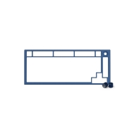 купить Запчасть к клавиатуре верхняя панель Glorious GMMK Pro Top Frame Navy Blue (GLO-ACC-P75-TF-NB) в Алматы фото 1