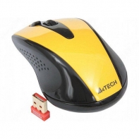 купить Мышь беспроводная A4tech G9-500F-2 BLACK-YELLOW Оптическая 2,4G USB 1000 dpi в Алматы фото 2
