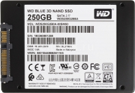 купить Твердотельный накопитель 250GB SSD WD Серия BLUE 3D NAND 2.5” SATA3 R550Mb/s, W525MB/s WDS250G2B0A. Высокоскоростная серия дисков с высоким уровнем выносливости  в Алматы фото 2