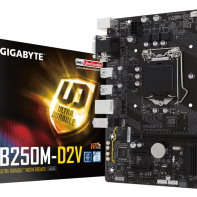 купить Сист. плата Gigabyte B250M-D2V, B250, S1151, 2xDDR4 DIMM, 1xPCIe x16, 2xPCIe x1, 6xSATA, mATX, BOX в Алматы фото 1