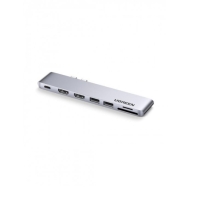 купить Конвертер Ugreen CM356 Dual USB-C To 2*USB 3.0 A+USB-C Female+ 2*HDMI+TF/SD Converter Gray, 80548 в Алматы фото 1