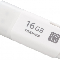 купить USB-ФЛЕШ-НАКОПИТЕЛЬ 16Gb TOSHIBA U301 USB 3.0 THN-U301W0160E4 WHITE  в Алматы фото 1