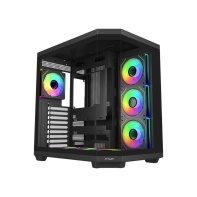Купить Корпус FSP U580-BA, ULTRA Tower ATX, ATX(BTF), M-ATX, Mini-ITX, VGA up to 415mm, 7xARGB FAN, Black Алматы