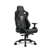 купить Игровое кресло Sharkoon Skiller SGS4 Black/Blue <Cинтетическая кожа, Газлифт 4, подлокотник 4D> в Алматы фото 1