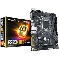 купить Материнская плата GIGABYTE B365M HD3 LGA1151 B365 2xPCI-E Dsub+DVI+HDMI GbLAN SATA MicroATX 2DDR4 в Алматы фото 1