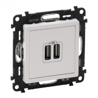 купить Legrand 753412 VLN-l БЕЛ Роз 2хUSB зарядка /  в Алматы фото 1