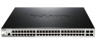 купить D-Link DGS-1210-52MP/ME/A1A Управляемый коммутатор  48 портов 10/100/1000 с поддержкой РоЕ  + 4SFP /  в Алматы фото 1
