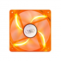 купить Кулер для компьютерного корпуса, Deepcool, XFAN 120U O/G DP-FLED-XF120OG, 120мм LED зелёный, 1300&plusmn;10%об.мин, 3pin, Габариты 120х120х25мм, Оранжевый в Алматы фото 2