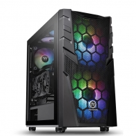 купить Компьютерный корпус, Thermaltake, Commander C32 TG ARGB, CA-1N3-00M1WN-00, ATX/Micro ATX, USB2*3.0, HD-Audio Mic, Контроллер , Кулер 12см, Кулер 12см LED, Без Б/П, Чёрный в Алматы фото 1