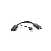 Купить HDMI converter, Cablexpert DSC-HDMI-DP, HDMI m -> DisplayPort f, black Алматы