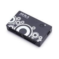 купить Картридер, Deluxe, DCR001BK, All in 1, Поддержка карт SD/MMC/RS-MMC/MiniSD/MicroSD/TF/XD/MS/MSPRO/MSDUO/M2/CF, USB 2.0, Чёрный в Алматы фото 1