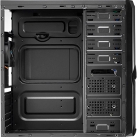 купить Кейс, Aerocool, V3X RGB WINDOW, ATX/Micro ATX, USB 3.0/ 2*2.0, HD-Audio  Mic, Кулер 8см, Высота процессорного кулера до 150мм, Толщина 0,5мм, Без Б/П, Чёрный в Алматы фото 2