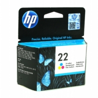 Купить Tri-color Inkjet Print Cartridge №22 for Deskjet F2180/F380/F4180/4355/1410/J5520/3940/D246, 5 ml, up to 165 pages. Алматы