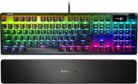 купить Клавиатура, Steelseries, Apex 7 (Red Switch) RU, 64642 Игровая, Механические клавиши QX2, USB, Подсветка RGB, Размер: 160*370*35 мм., Анг/Рус, Чёрный в Алматы фото 2