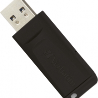 купить USB Флеш 64GB 2.0 Verbatim 098698 Drive Slider черный в Алматы фото 1