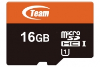 купить Карта памяти Micro-SDHC Team Group 16GB TUSDH16GUHS03, Class UHS-I, с Адаптером в Алматы фото 1