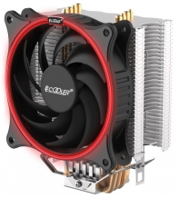 купить PCcooler GI-UX4R, красный, 4-пин, 115X/775/AM4-FM2, 26.5дБ, 1000-1800 об/мин, Al+тепл.трубки, 145W в Алматы фото 2