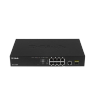купить Switch 8 port D-Link DGS-1010MP/A1A, 9 x 10/100/1000 Мбит/с GLAN, PoE (1-8), 1x1000Base-X SFP в Алматы фото 2