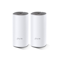 Купить Домашняя Mesh Wi-Fi система AC1200 Tp-Link Deco E4 (2 устройства) <Бесшовный роуминг, 867Mbps 5Ghz + 300Mbps 2.4Ghz, 802.11ac/a/b/g/n, 2 порта LAN/WAN 10/100M> Алматы