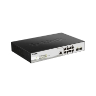 Купить Switch 8 port D-Link DGS-1210-10P/ME/B1A, 8x10/100/1000 Мбит/с,2xGigabit Ethernet SFP в Алматы