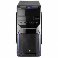 купить Кейс, Aerocool, QS-183 Advance, Micro ATX, USB 2*3.0, Кардридер SD/microSD, HD-Audio+Mic, Кулер 8см, Толщина 0,5мм, Без Б/П, Чёрный                                                                                                                        в Алматы фото 1
