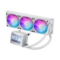 Купить СЖО ASUS ROG Ryujin III 360 ARGB WHT Extreme, Asetekapos;s Emma Gen8 V2 Pump, magnetic ROG ARGB fans, LCD DISPLAY, WHITE,BOX Алматы