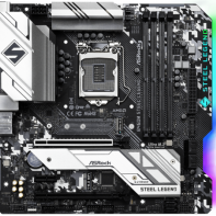 купить Материнская плата ASRock B460M STEEL LEGEND LGA1200 4xDDR4 6xSATA RAID 2xUM.2 HDMI DP mATX в Алматы фото 1