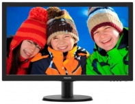 купить Монитор 23,6* PHILIPS 243V5QSBA/01 MVA W-LED 1920x1080 250кдм  8 мс 3000:1 10млн.:1 1xD-Sub 1xDVI  Угол обзора 178/178. Цвет:Черный. Цвет:Черный.  Технология матрицы MVA обеспечивает широкий угол обзора и высокий уровень контрастности. Аналог IPS мат в Алматы фото 1