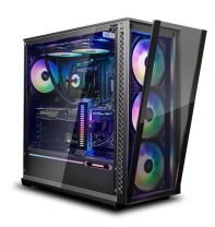 купить Компьютерный корпус, Deepcool, MATREXX 70 ADD-RGB 3F, DP-ATX-MATREXX70-BKG0P-3F, ATX/Micro ATX, USB 3.0*2/2.0*1, 3*120mm ARGB/1*120mm, HD-Audio Mic, Высота процессорного кулера до 170мм, Сталь 0,9, Без Б/П,Чёрный в Алматы фото 3