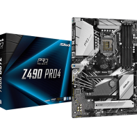 купить Материнская плата ASRock Z490 PRO4 LGA1200 4xDDR4 6xSATA RAID 2xUM.2 D-Sub HDMI ATX в Алматы фото 1