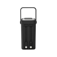 купить ttec ReCharger Extreme LCD 20.000mAh PD 20W Powerbank with Built-in USB-C & Lightning Cables, LED Torch, Carrying Handle Black в Алматы фото 3