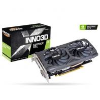 купить 4GB GTX 1650 SUPER GDDR6 128-bit 1280/1775 MHz, DVI-D, HDMI, 3DP, PCIe3.0x16, Inno3D GTX1650S SUPER Twin X2 (N165S2-04D6X-1720VA31) в Алматы фото 1