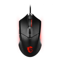купить Мышь MSI Clutch GM08 GAMING Mouse USB2.0/RGB подстветка /кабель 2м/Черный в Алматы фото 1