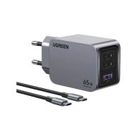 Купить Зарядное устройство UGREEN Nexode Pro GaNInfinity, 2xUSB-C /1xUSB-A, 65W, QC4.0/PD3.0, X755 (25871) Алматы