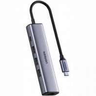 купить Aдаптер UGREEN CM475 UGREEN USB-C Multifunction Gigabit Ethernet Adapter with PD, 20932 в Алматы фото 1